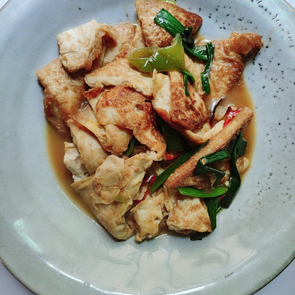 焖煎豆腐