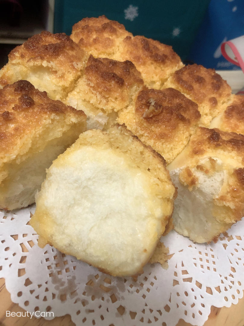 快手椰蓉小餐包（一次发酵照样柔软又拉丝）