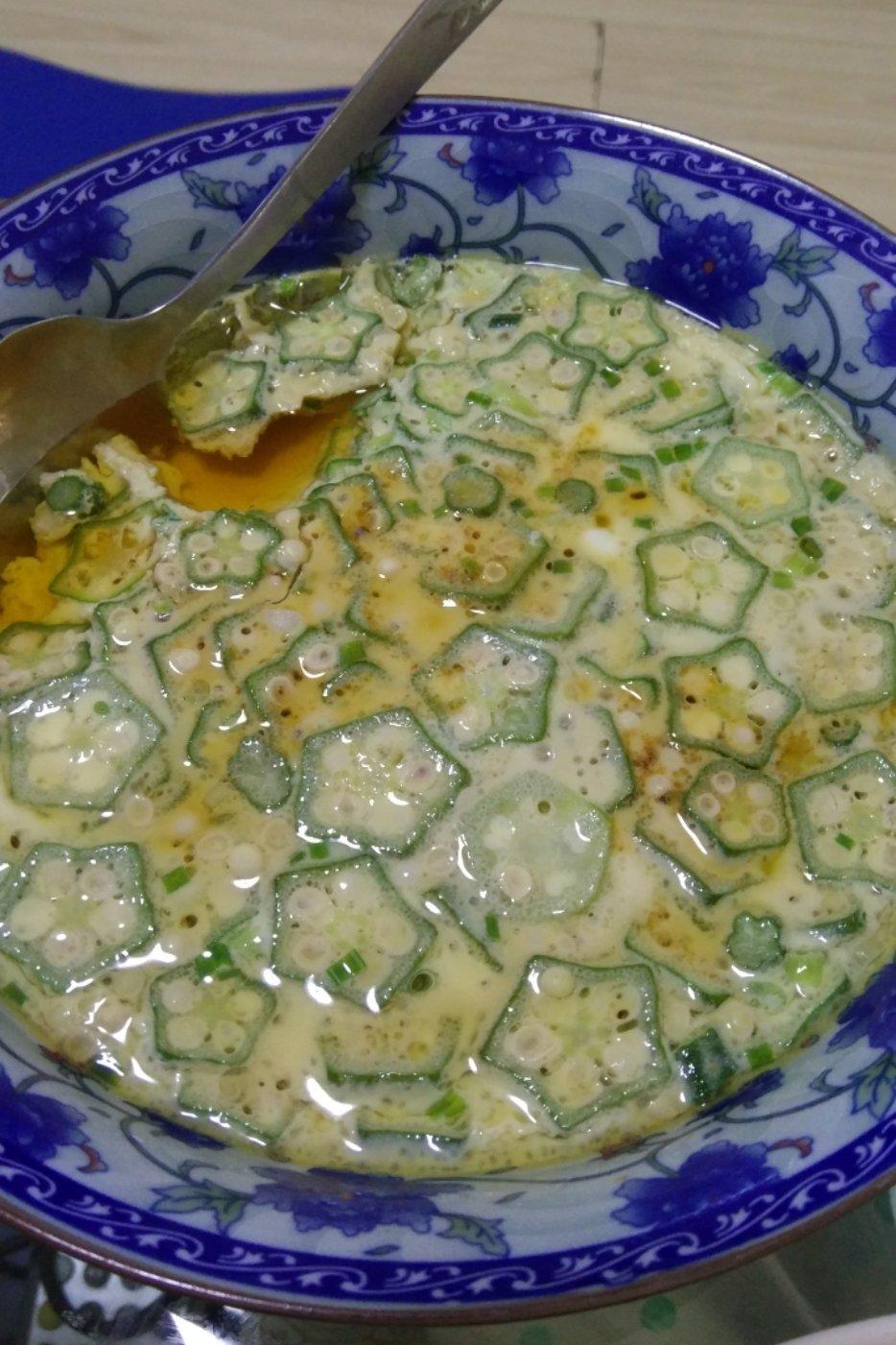 颜值控-做一朵开在碗里的花秋葵蒸水蛋