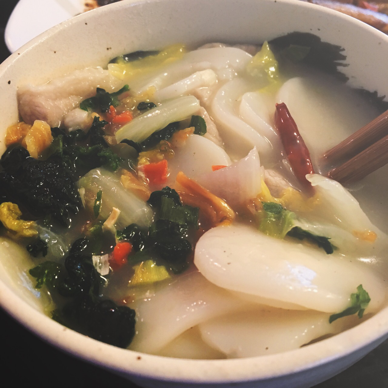 白菜肉丝年糕