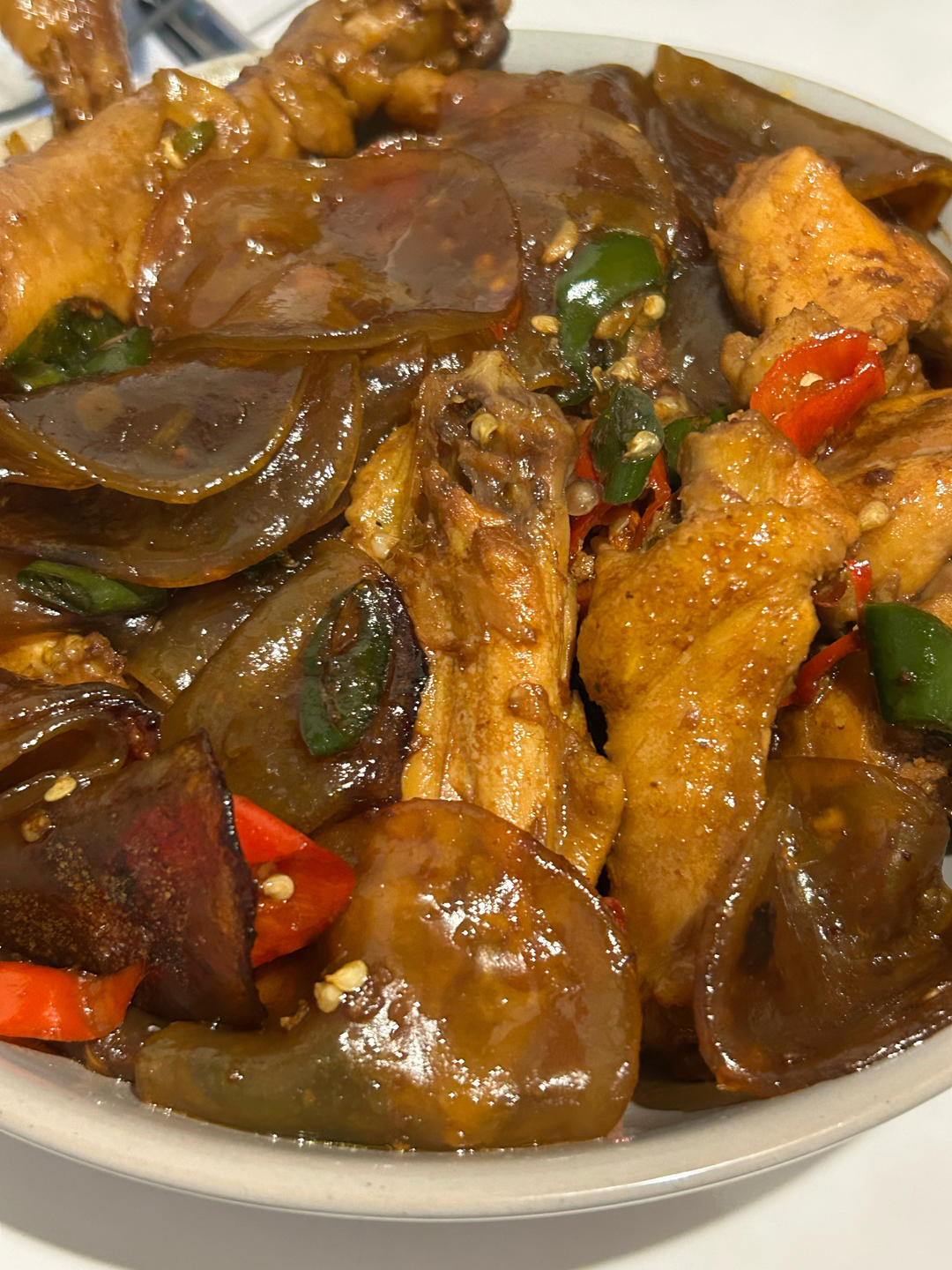 粉皮炒柴鸡 好吃到停不下来