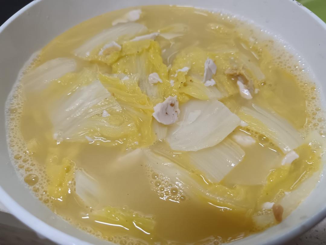 超好喝的 咸鸭蛋白菜汤