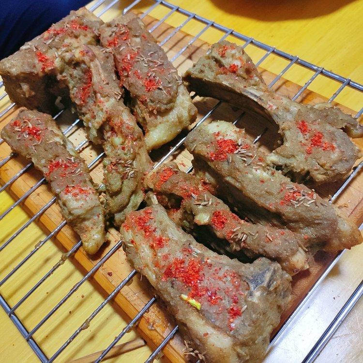烤羊排骨（不膻很香脆）
