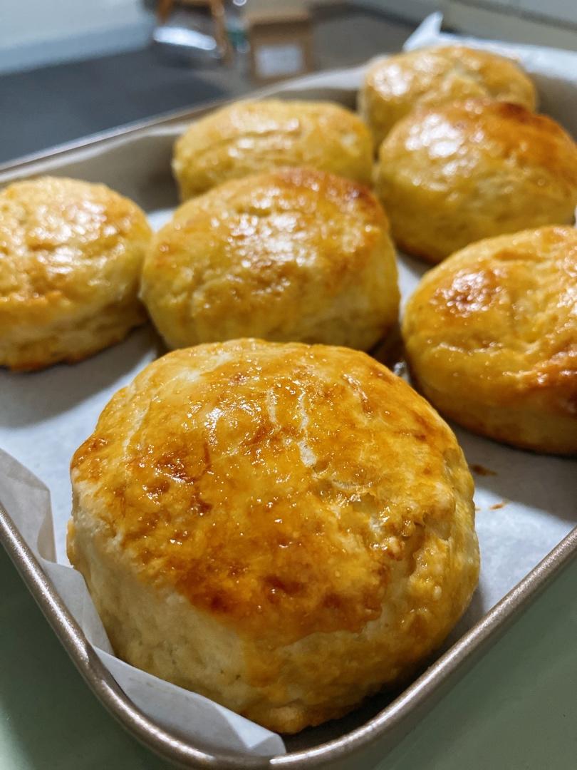 酵母司康饼【视频】