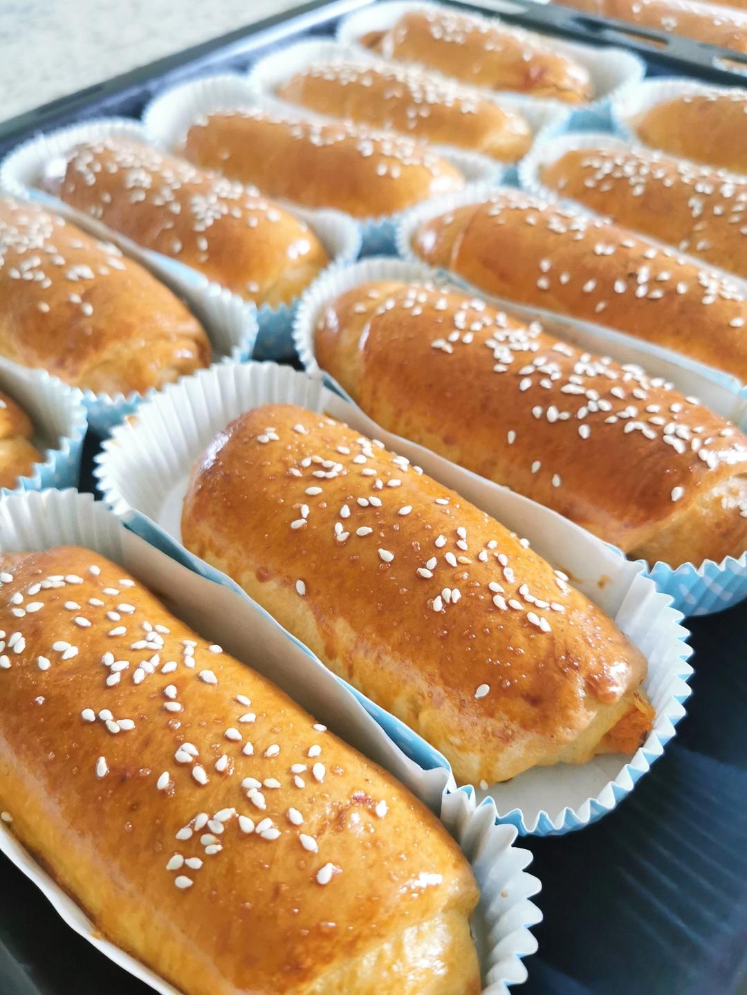 爆浆肉松包 ‼️（附自制肉松教程）