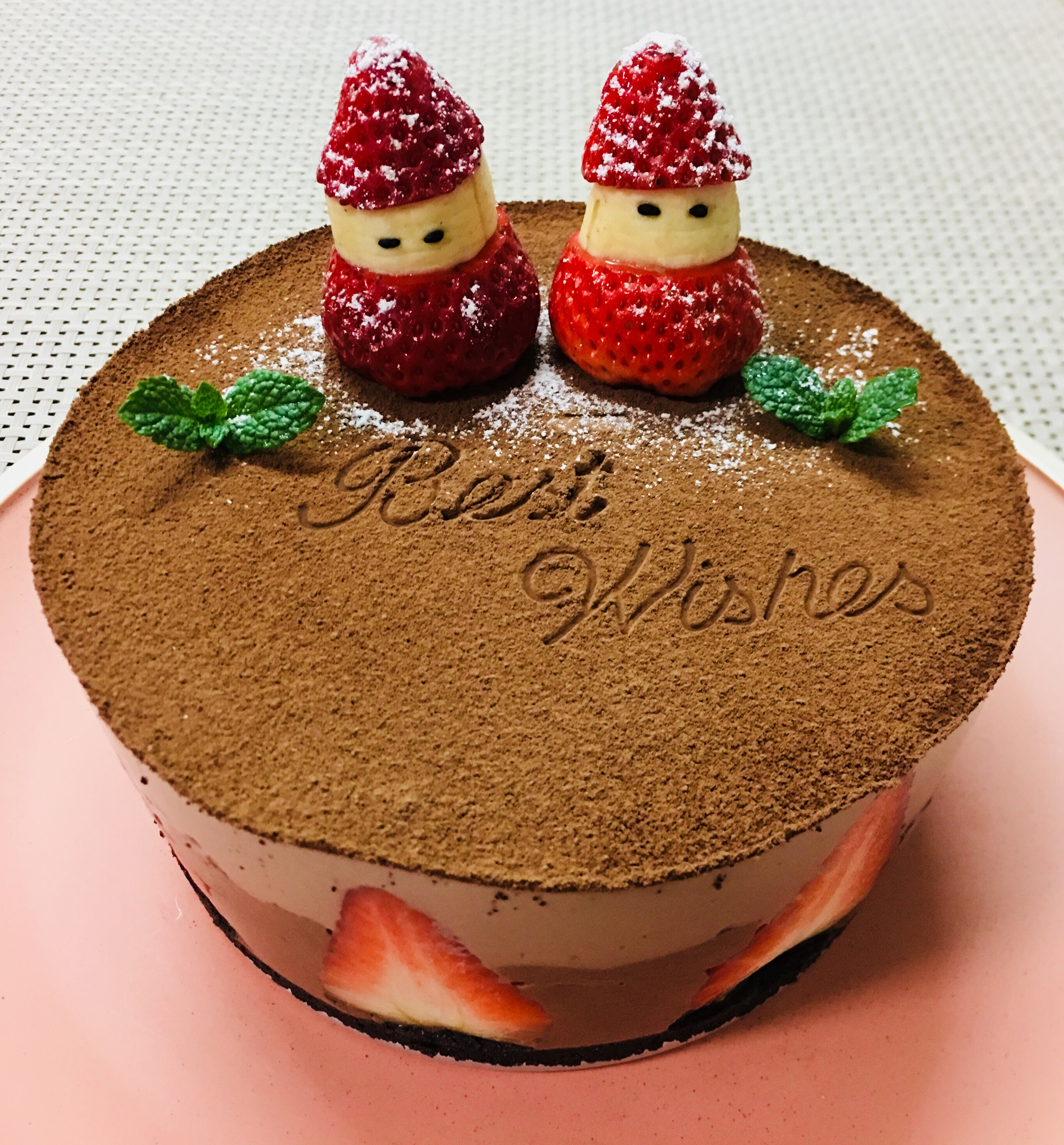 6寸草莓巧克力慕斯蛋糕