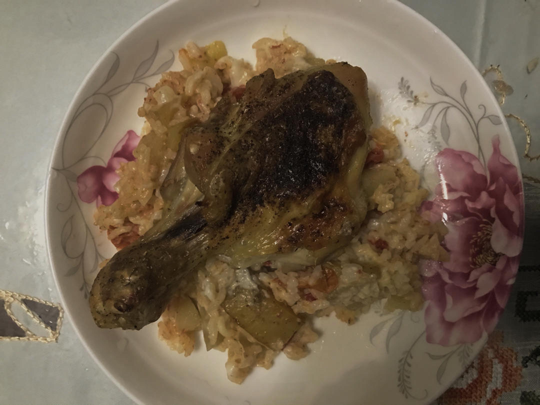 白酱鸡肉焗饭