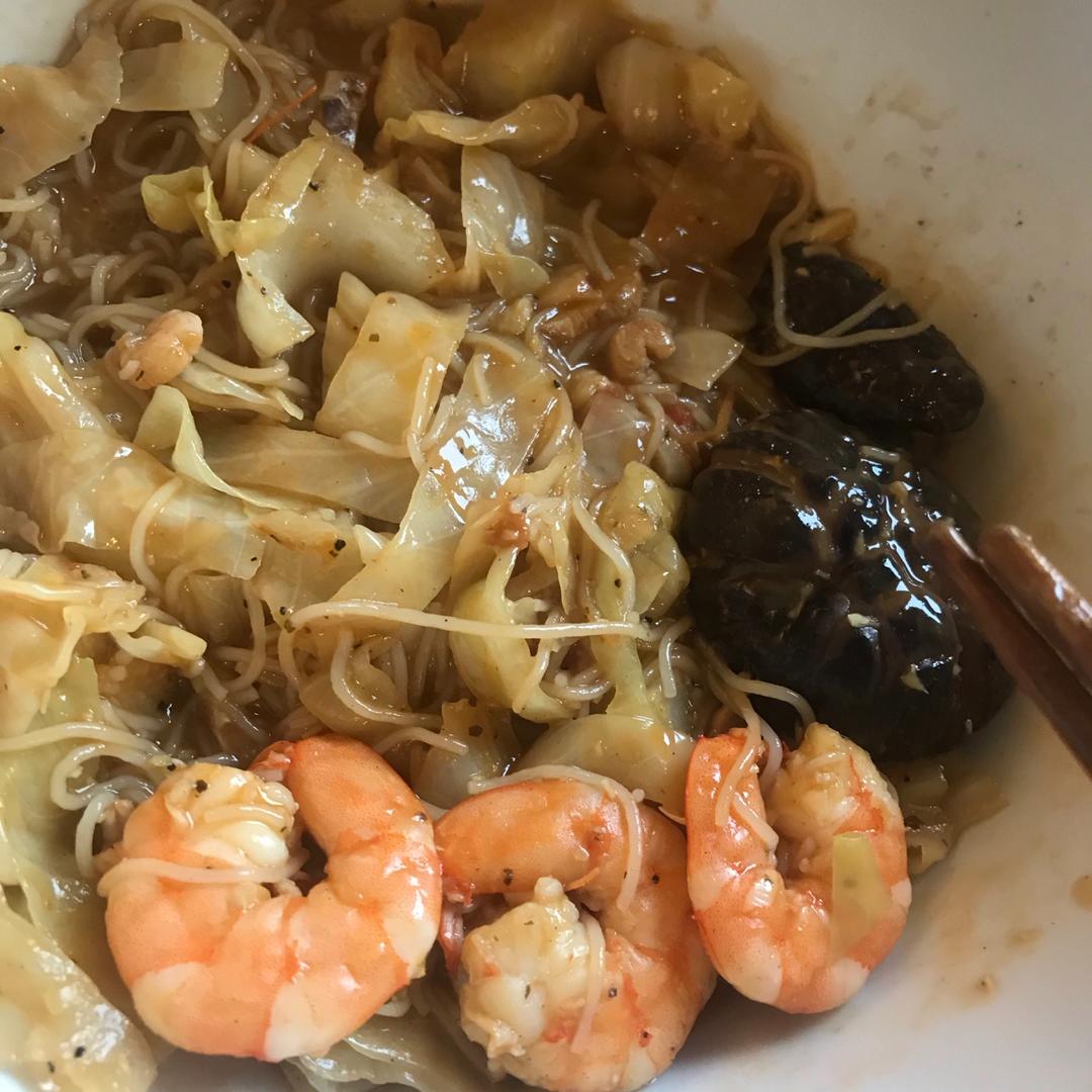 咖喱鲜虾粉丝煲