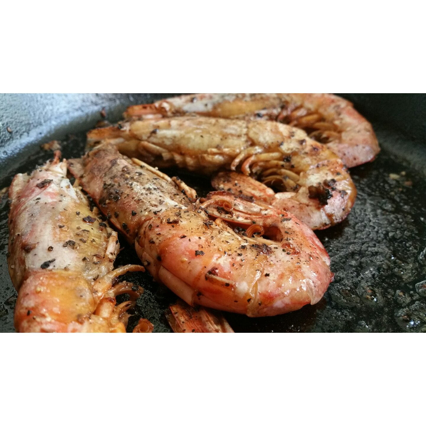 蒜香煎阿根廷红虾