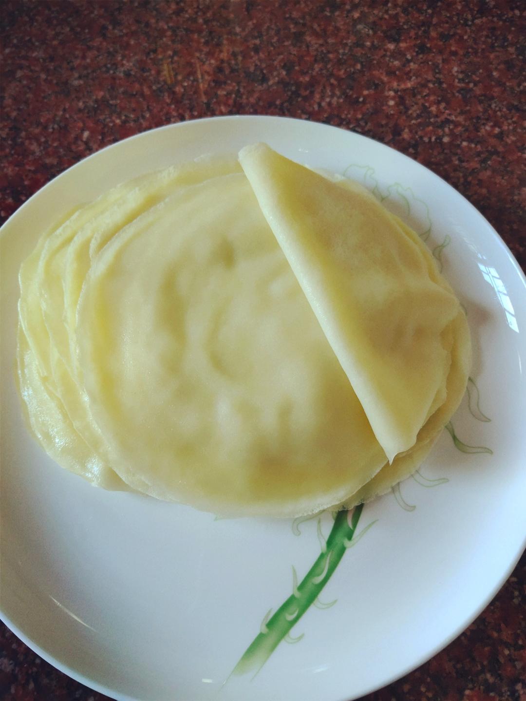 榴莲千层（超软糯蛋皮配方٩( ᐛ )و