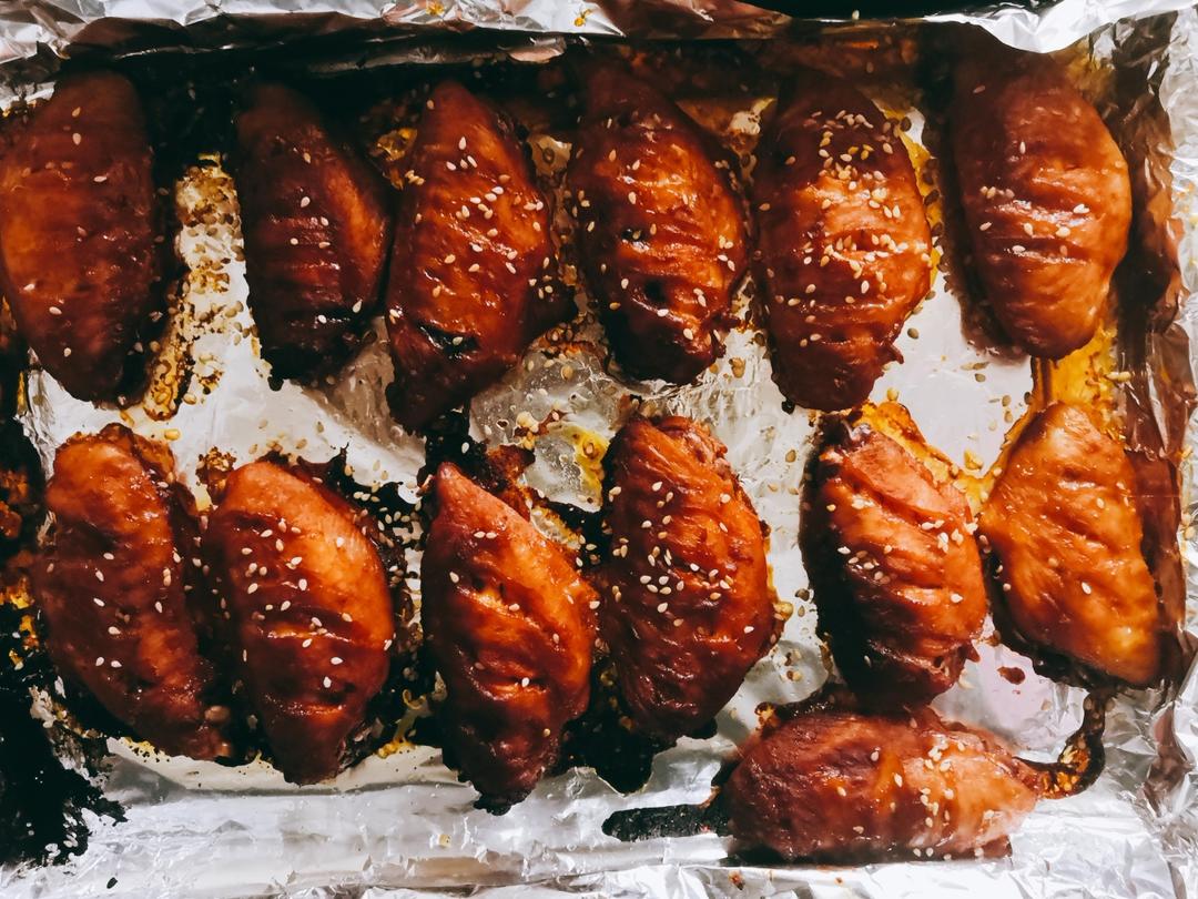 奥尔良烤鸡翅（烤箱版）的做法