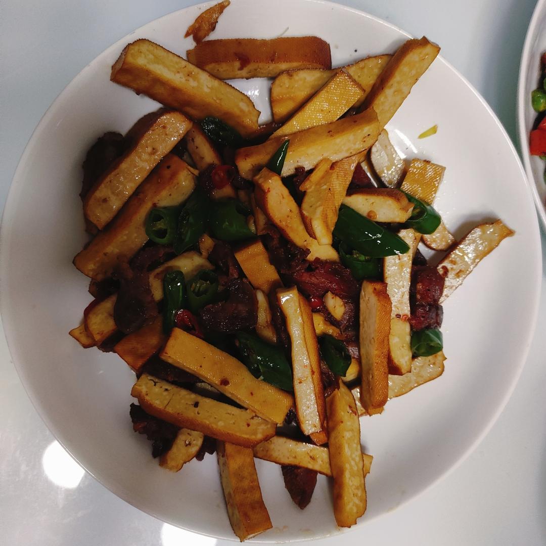 青椒炒豆干