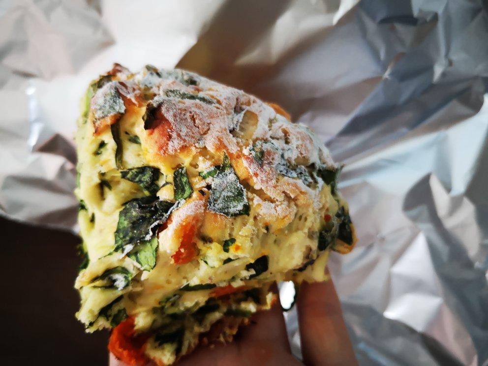 菠菜南瓜奶酪丹波面包丨健康·烘焙