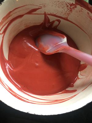 美美哒红丝绒蛋糕卷的做法 步骤6
