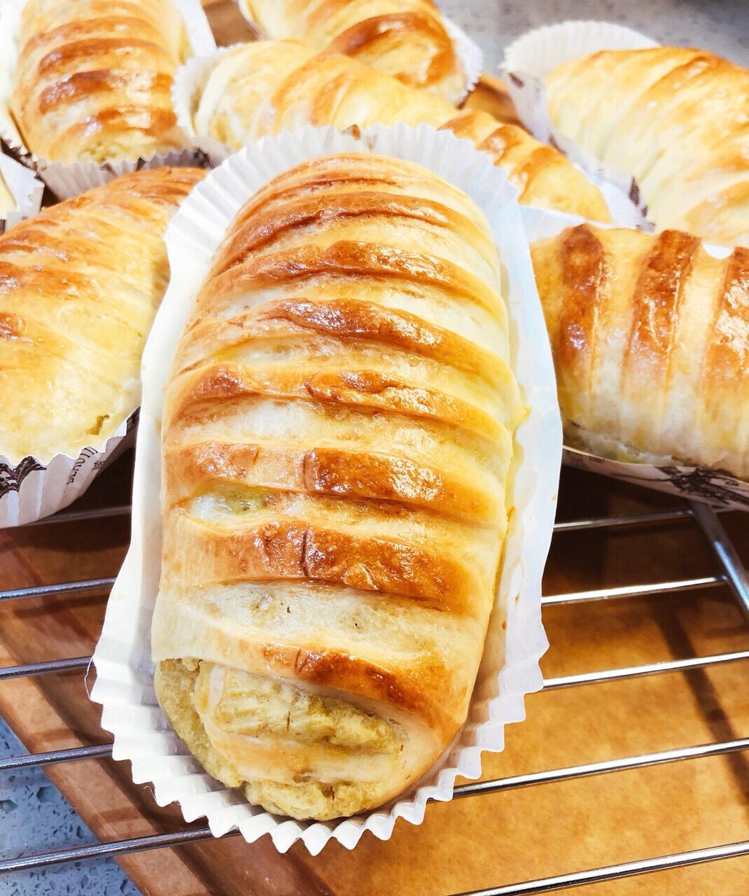 栗蓉面包（淡奶油面团法）