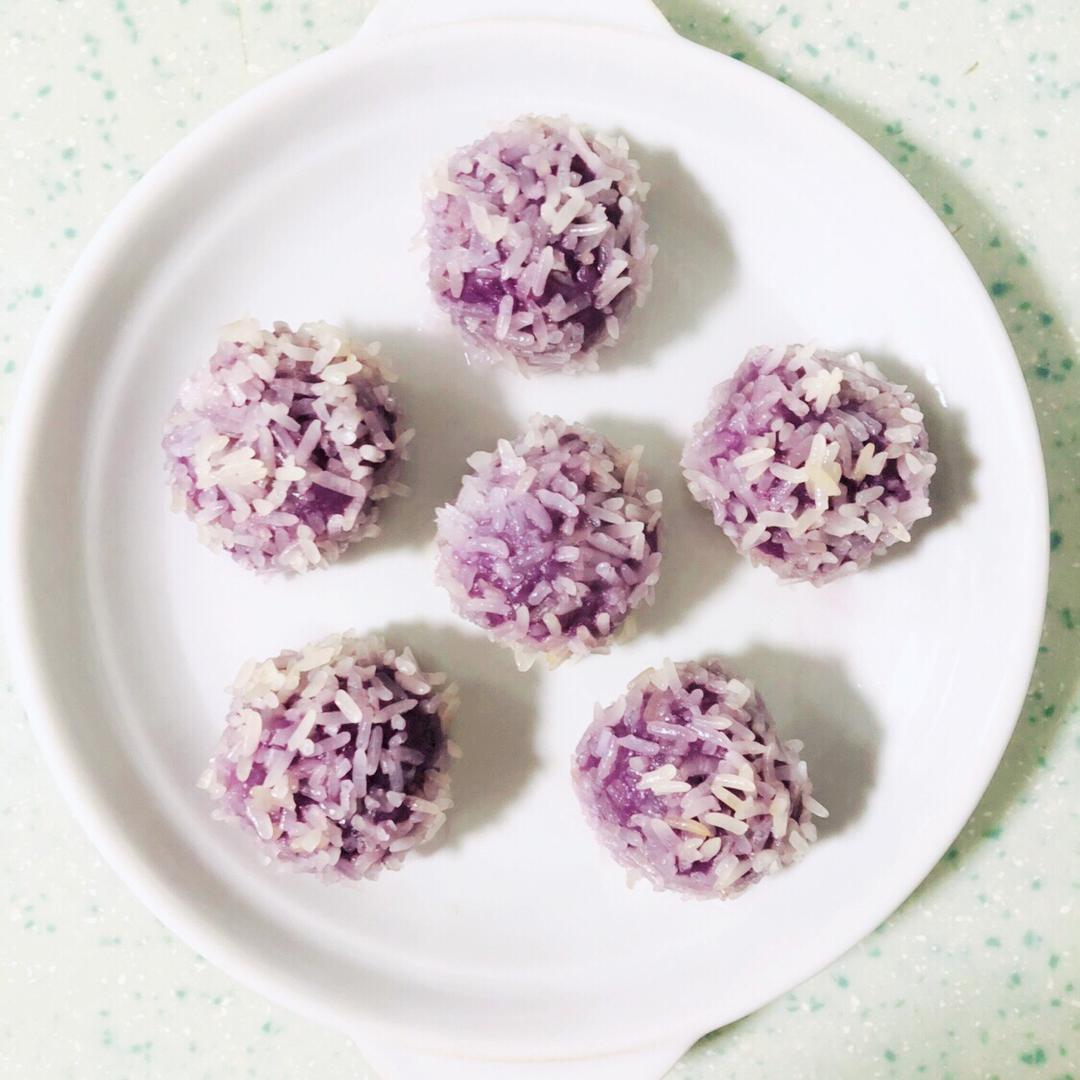 紫薯糯米丸子