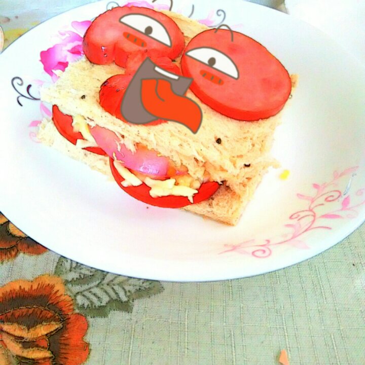 火腿芝士蛋三文治