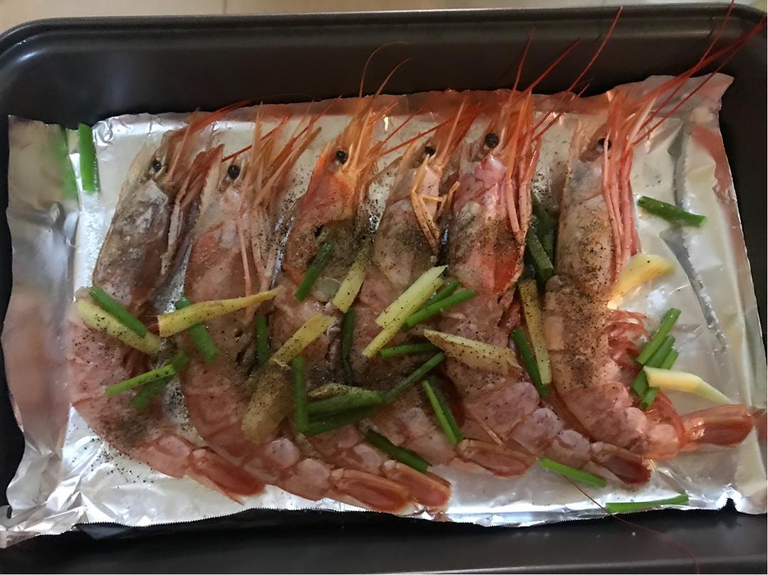 盐烤阿根廷红虾