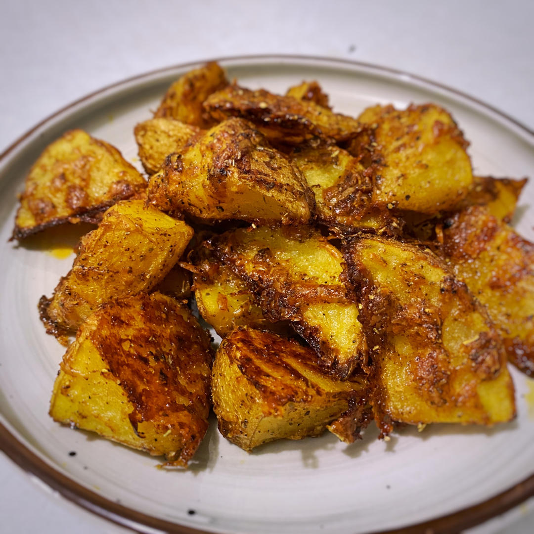 好吃哭的 蒜香帕玛森薯角儿【美味减脂餐】【北鼎烤箱食谱】