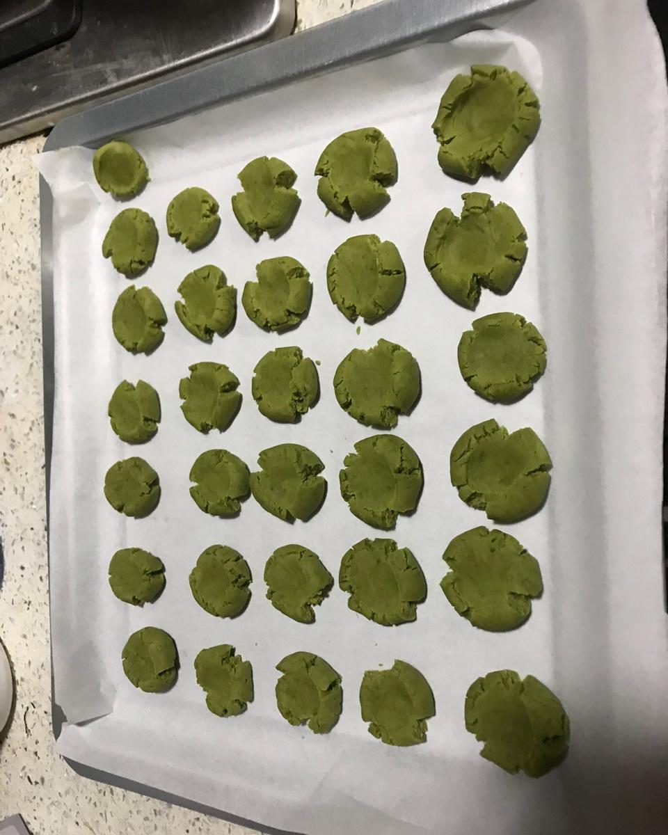 香酥可口的抹茶玛格丽特饼干