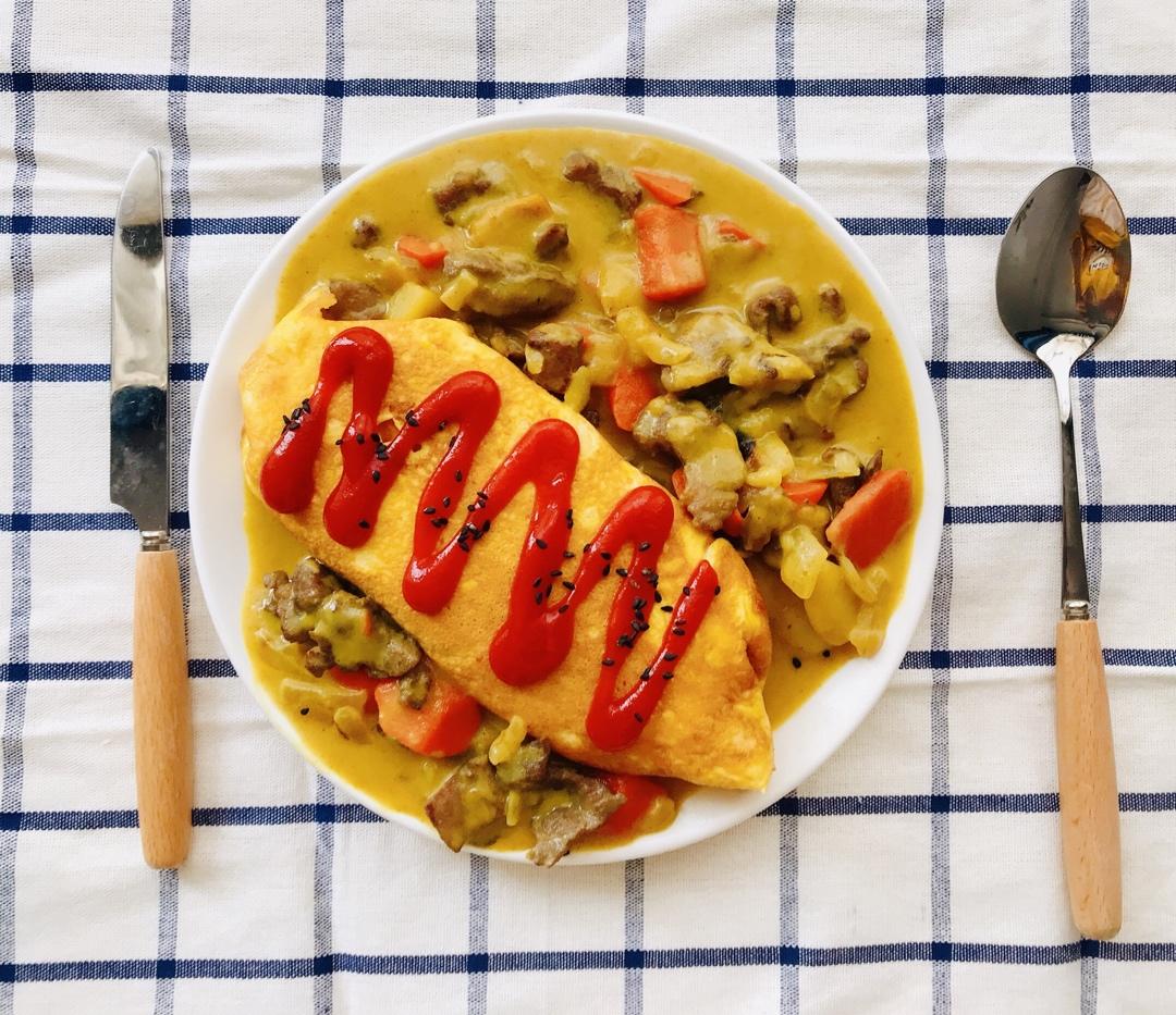 这是头牌了丨好吃的飞起来～🍛咖喱蛋包饭