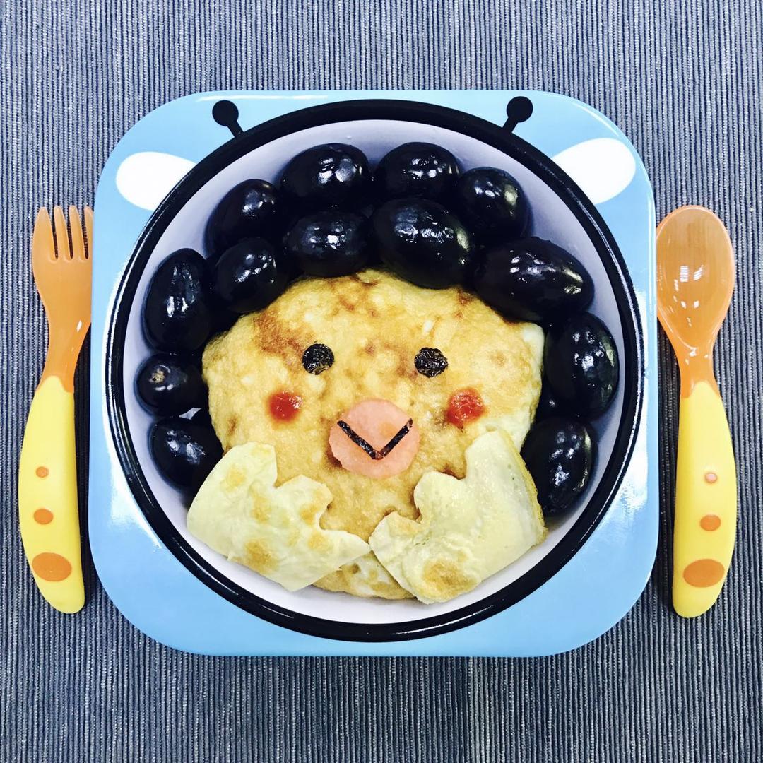 小鸡蛋包饭便当