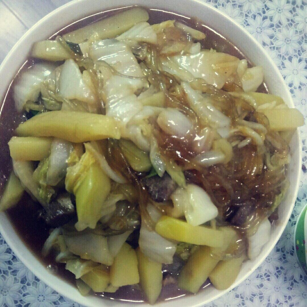 大白菜炒粉丝
