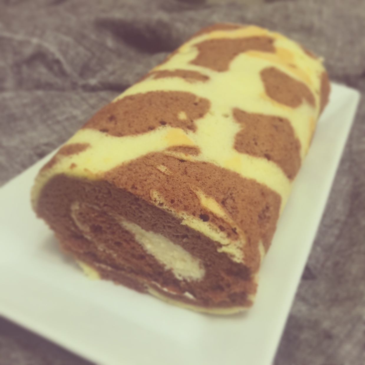 超萌长颈鹿蛋糕卷