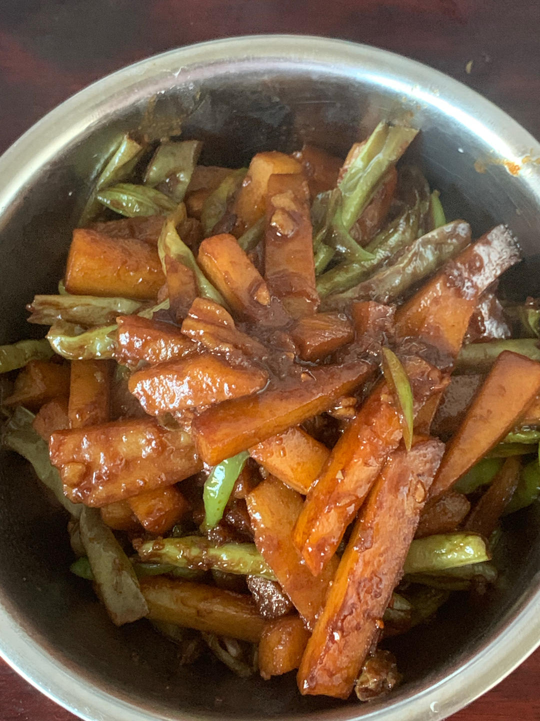 土豆炖豆角