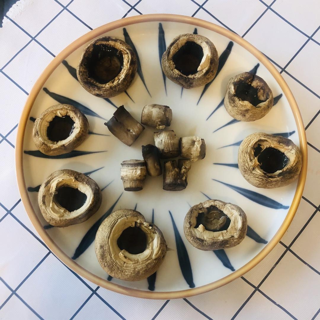 烤白蘑菇，双孢菇，口蘑，口菇，全程不加一滴油