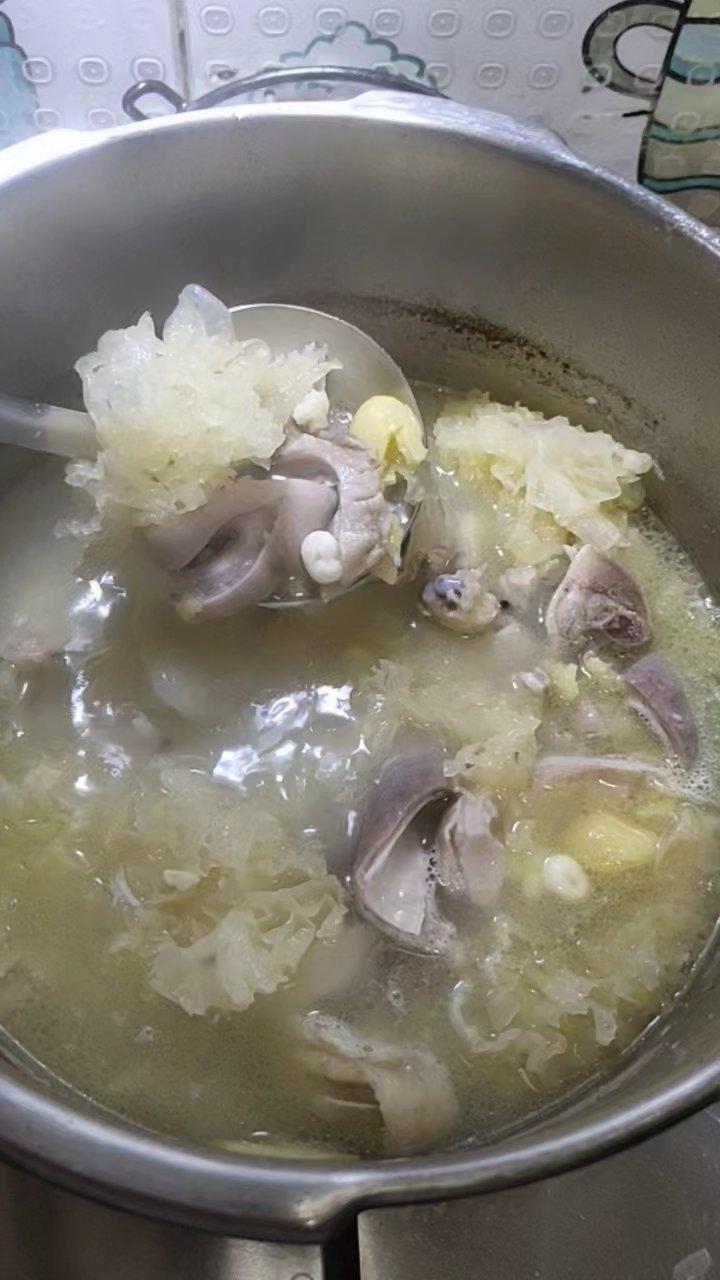 银耳花胶猪肚粉肠鸡汤
