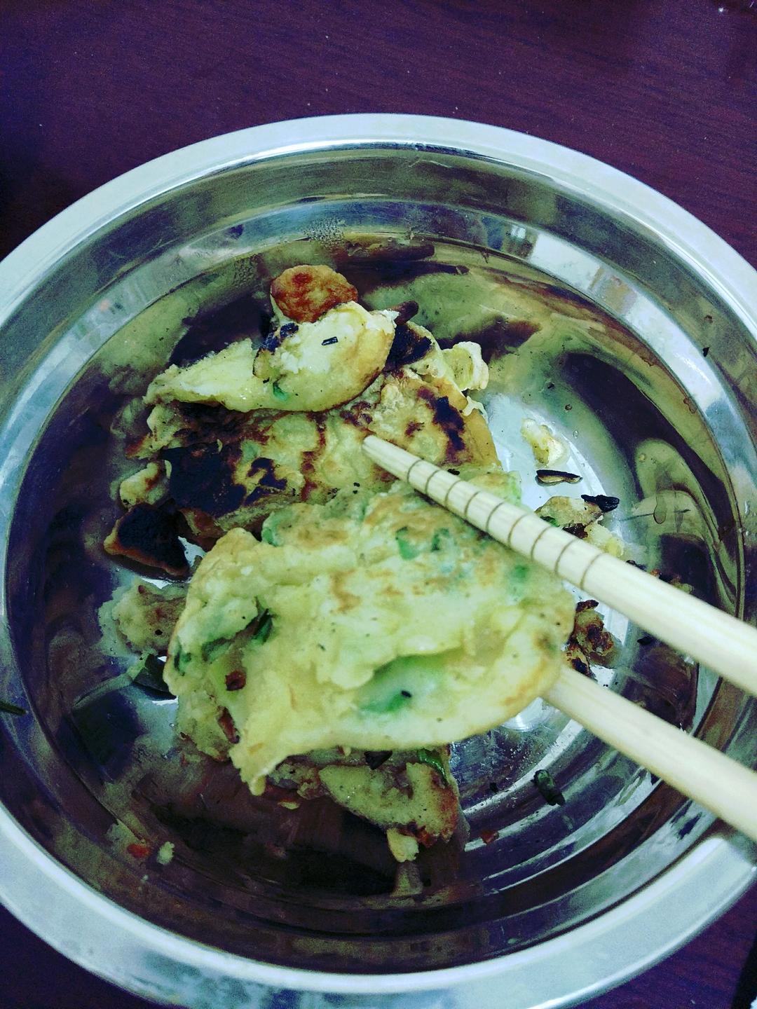 家庭简易喷香葱花饼