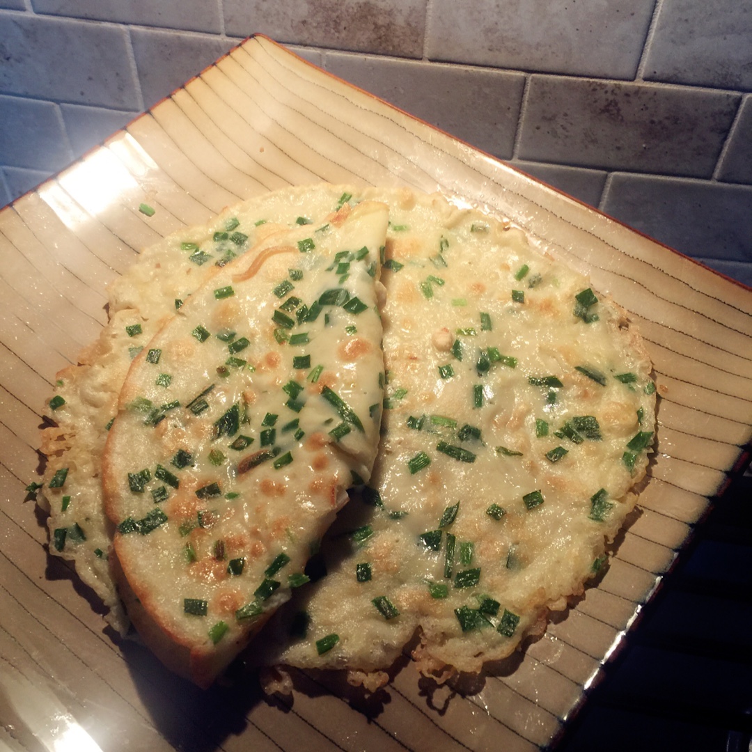 韭菜鸡蛋摊饼