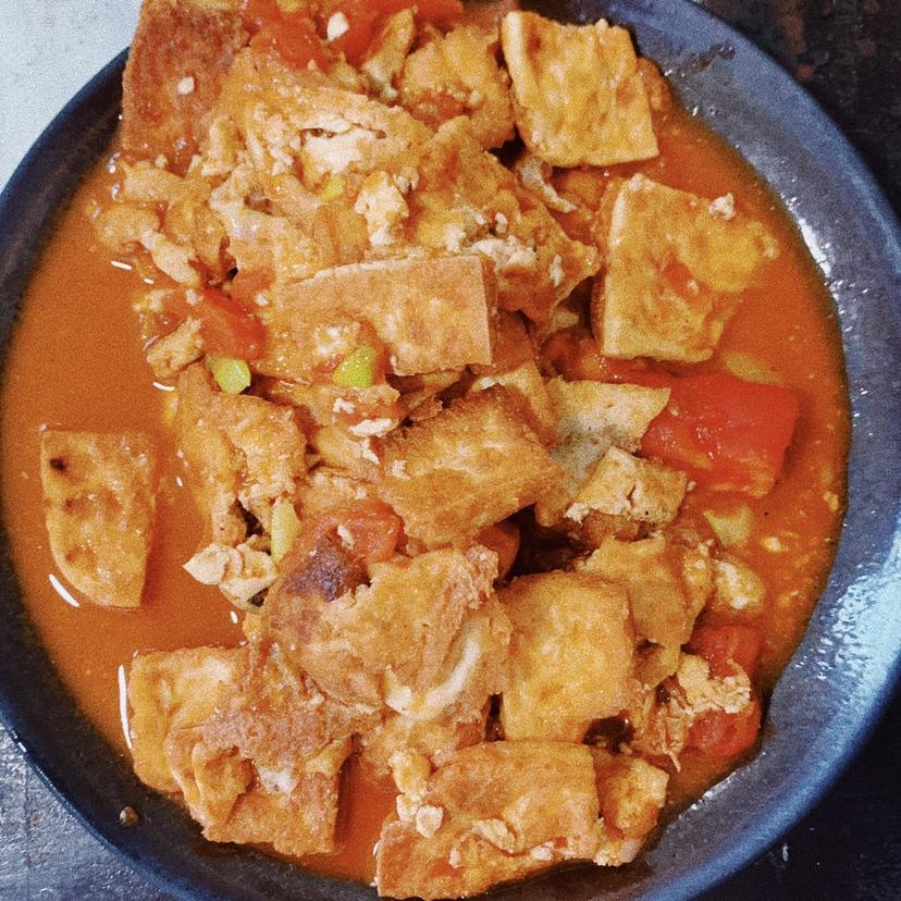 西红柿烧豆腐