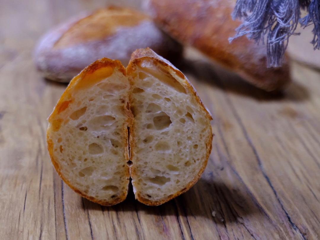 法式小餐包短法棍（直接法）的做法