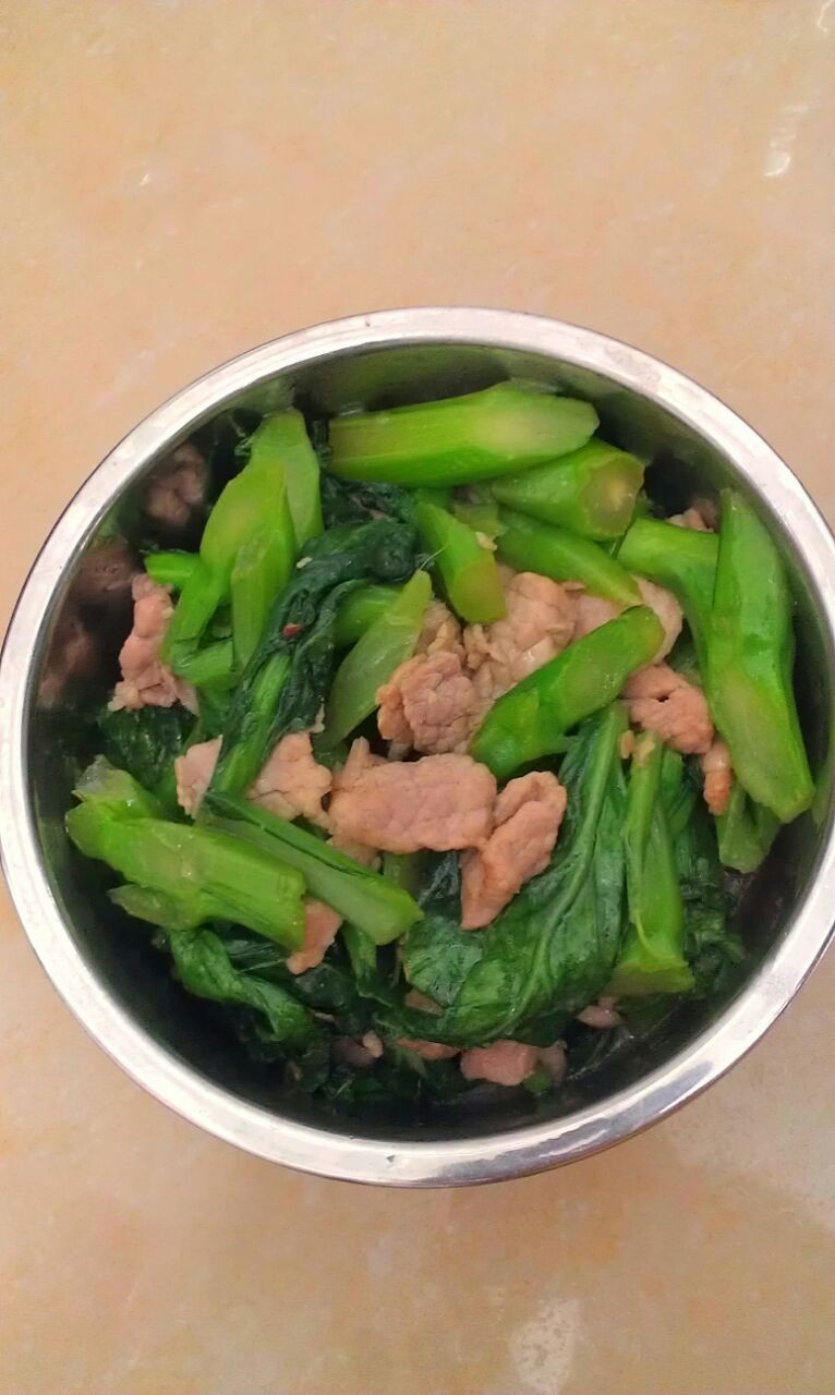 菜心炒肉
