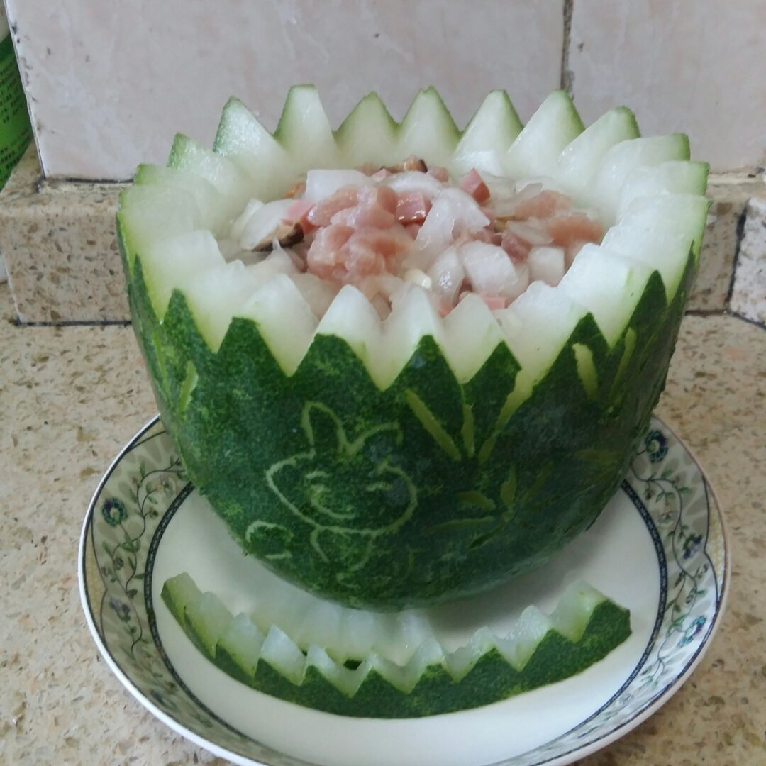 瑶柱鲜虾冬瓜盅