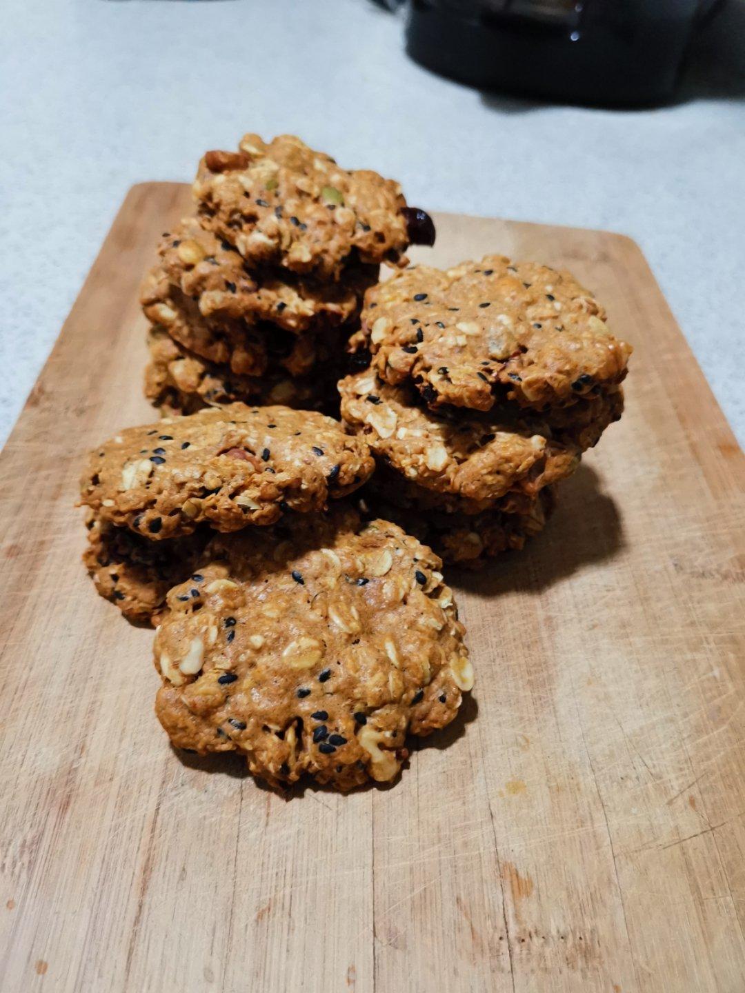 红糖燕麦坚果酥