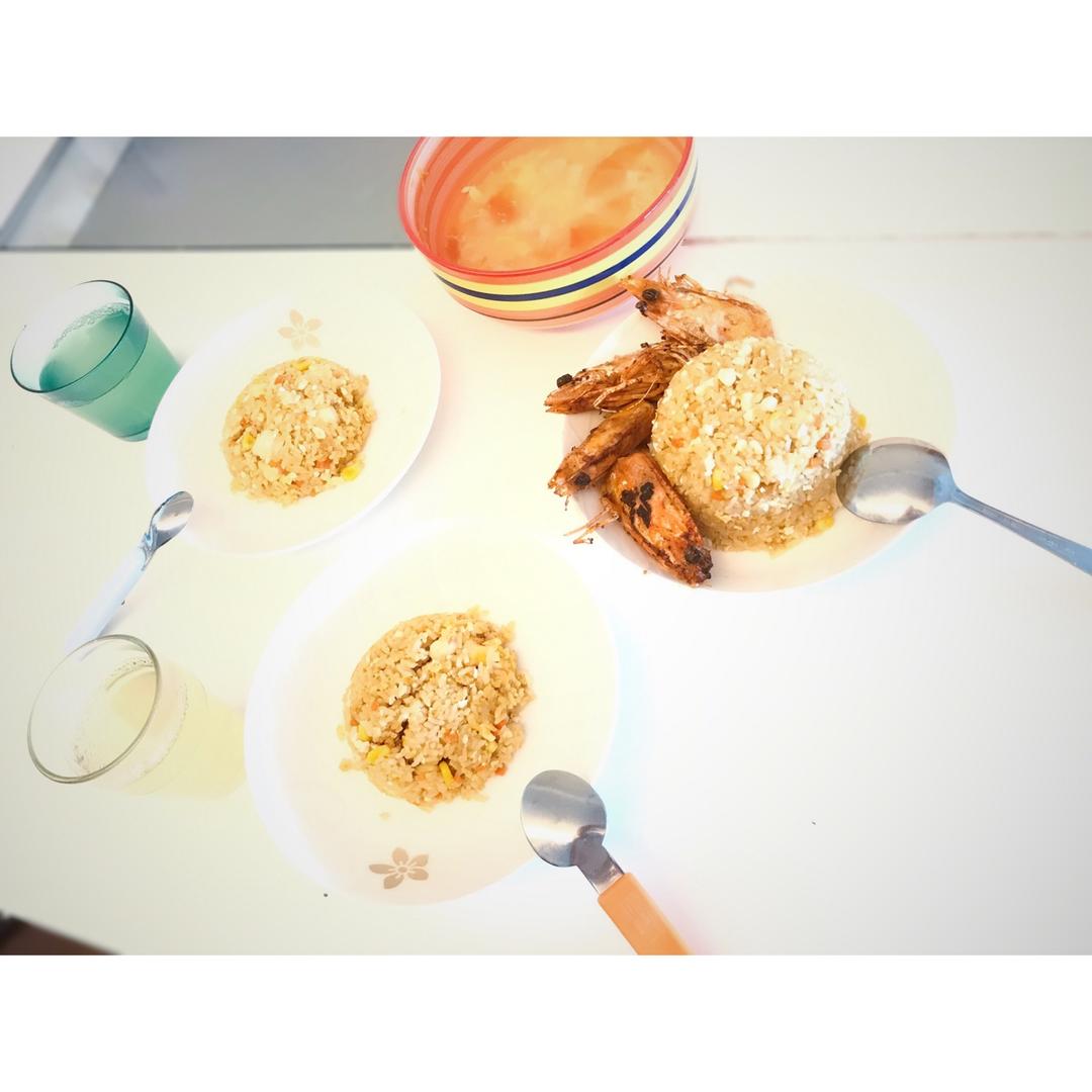 【耳光炒饭 & 烤茄子】