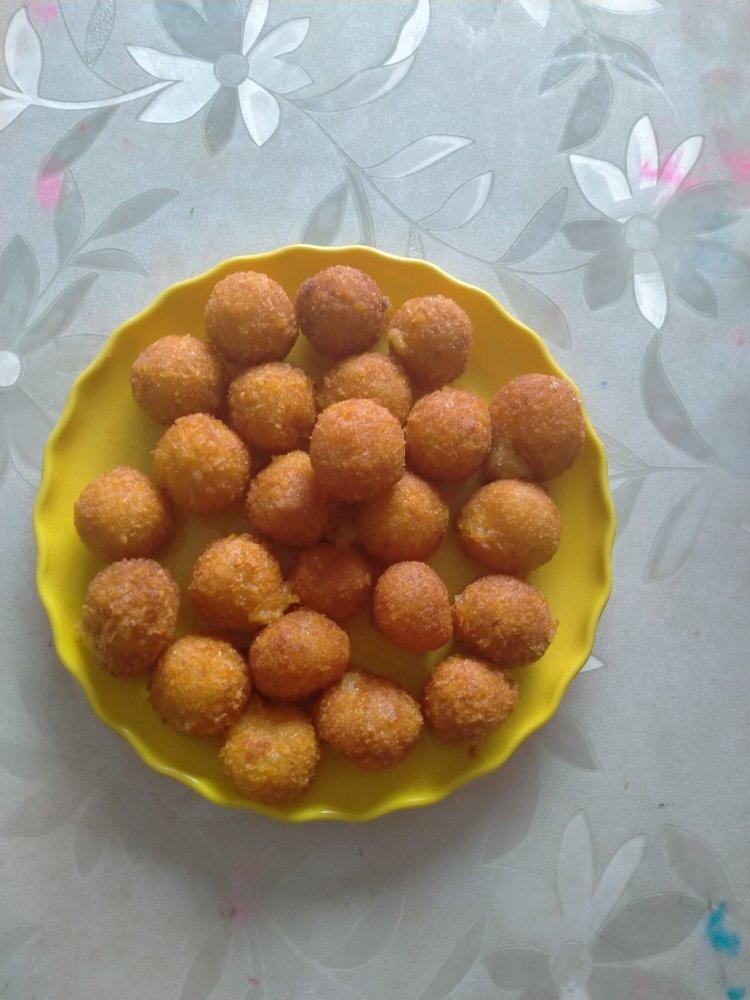 教你简单学会的红薯丸子，咬一口又香又脆，口感不输于街边小吃摊