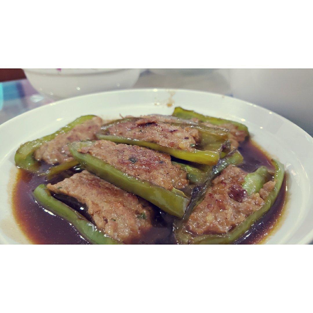 【秋葵酿肉】附照烧汁做法 竟然比尖椒酿肉还好吃！