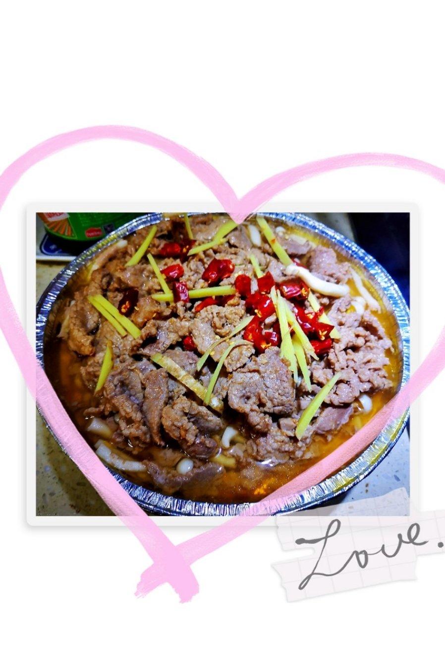 杏鲍菇沙茶牛肉粒