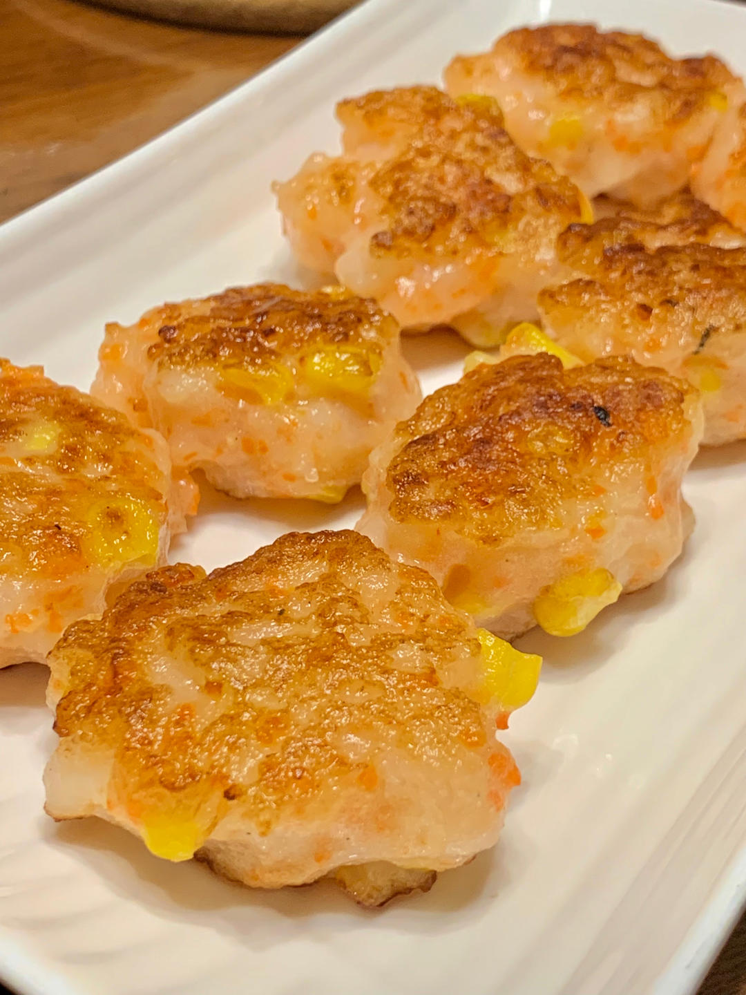 家常菜香煎虾饼