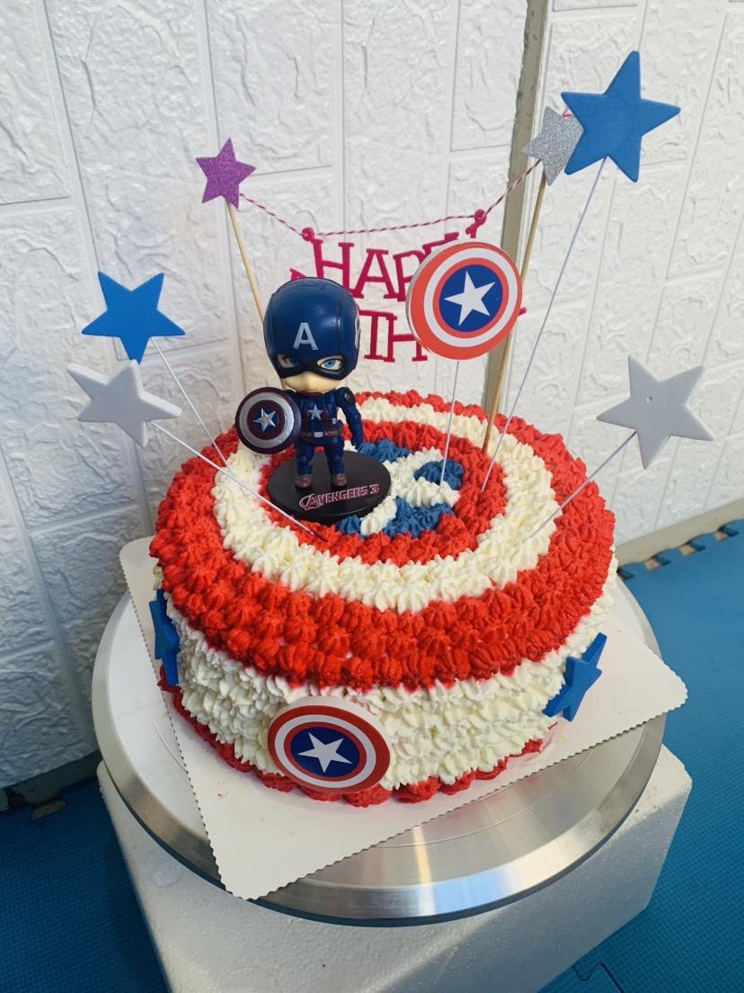 美国队长生日蛋糕的做法
