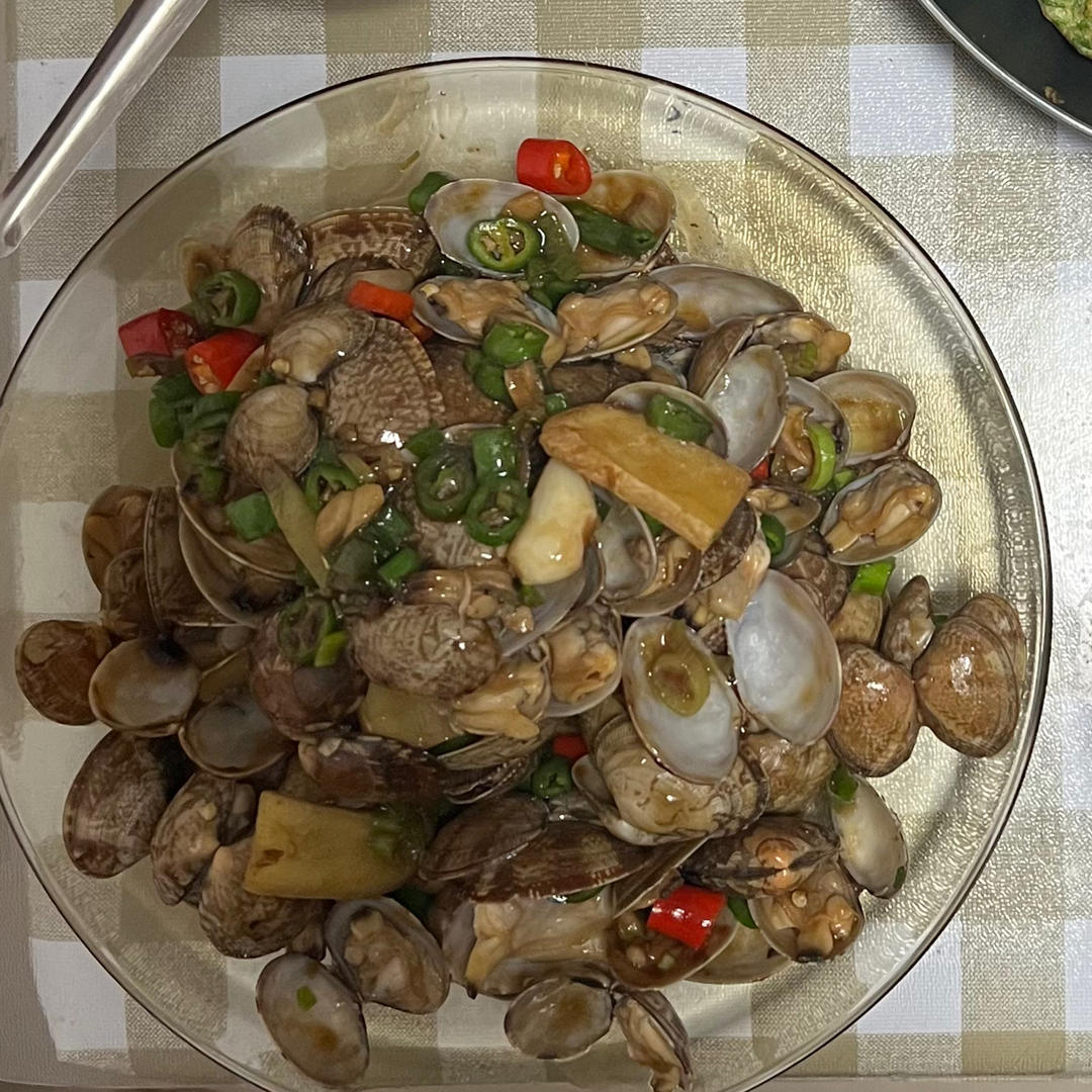 5分钟快手菜❗️秒杀路边摊爆炒花甲～好吃到爆