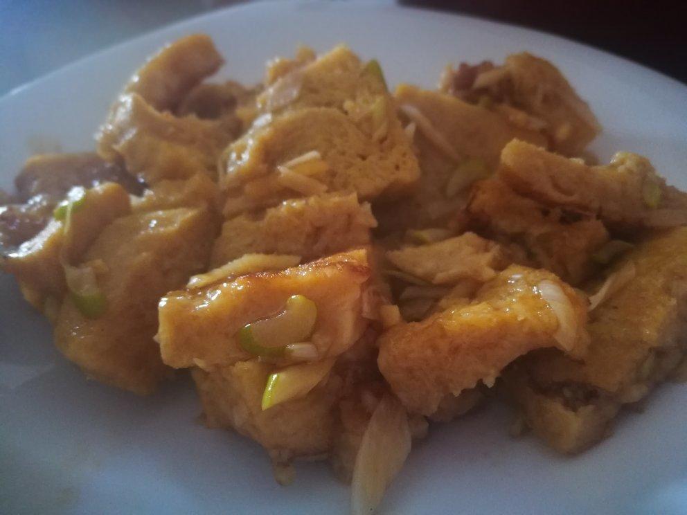 卤汁葱香冻豆腐