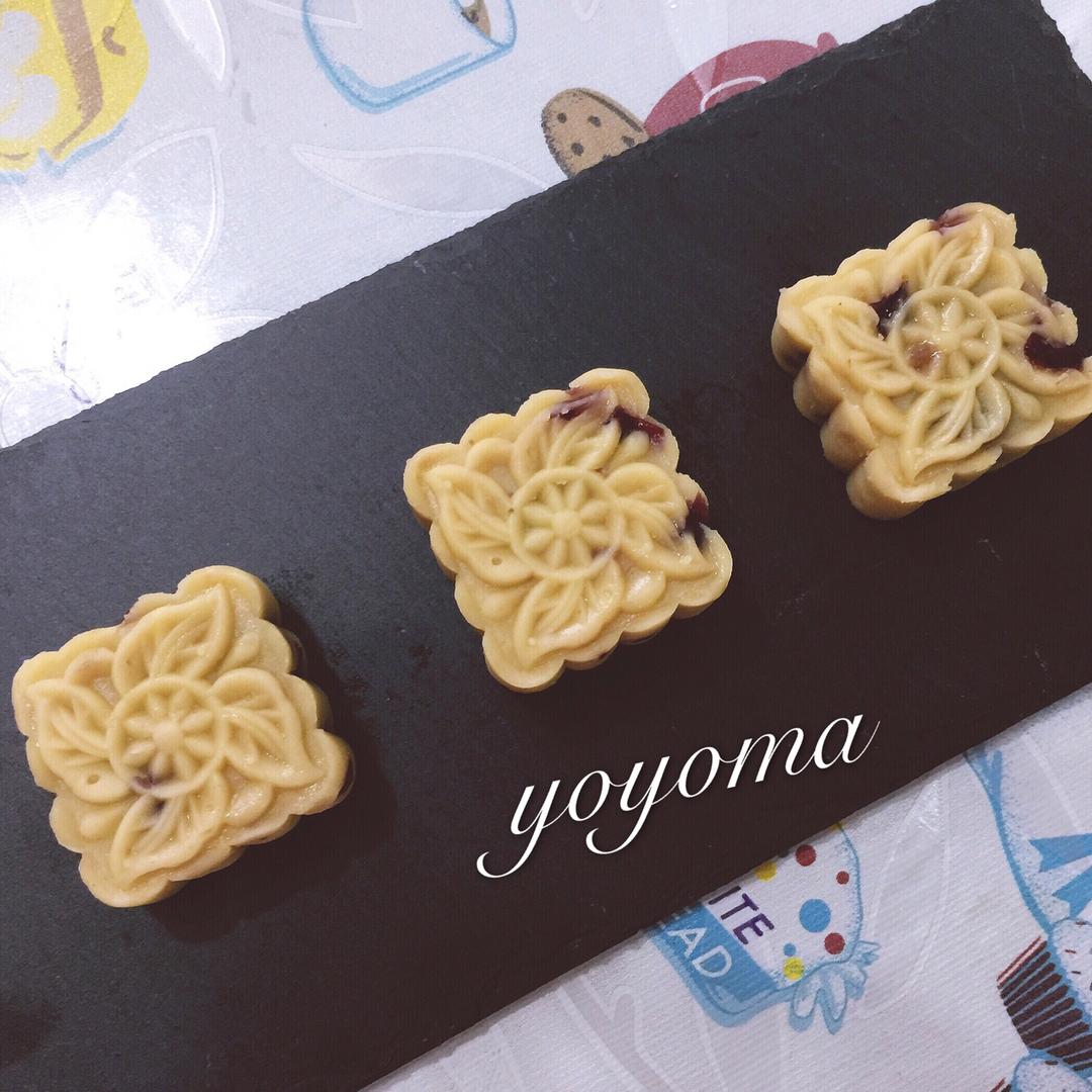蔓越莓绿豆糕