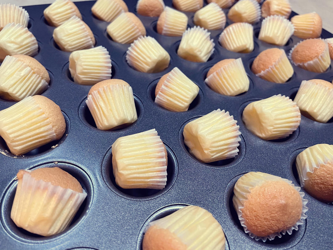 视频👶一口一个｜超可爱｜原味｜mini宝宝小蛋糕｜48连24连通用