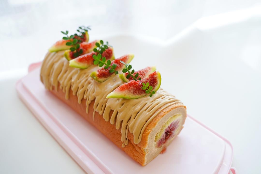 伯爵红茶栗子蛋糕卷