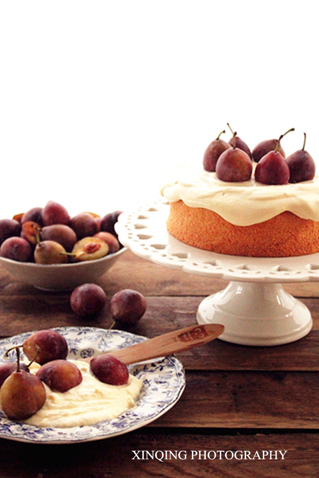 西梅椰丝戚风蛋糕